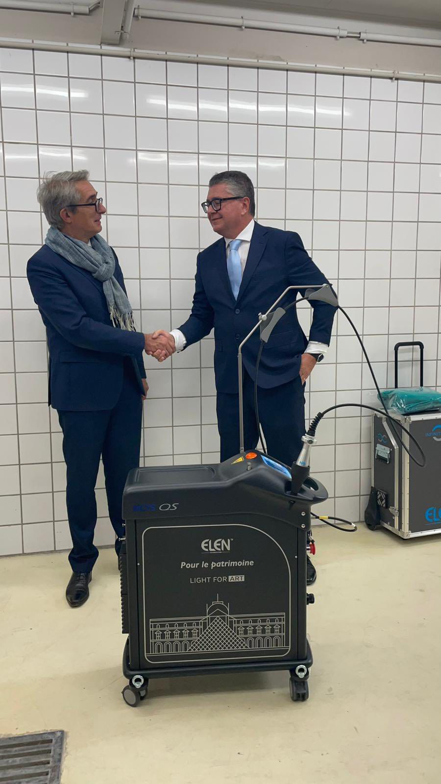 El.En. Group donated the EOS QS laser to the French Ministry of Culture